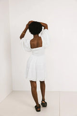 Little Runaway Mini Dress in White FINAL SALE