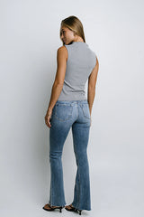 Eliza Studded Flare Jeans