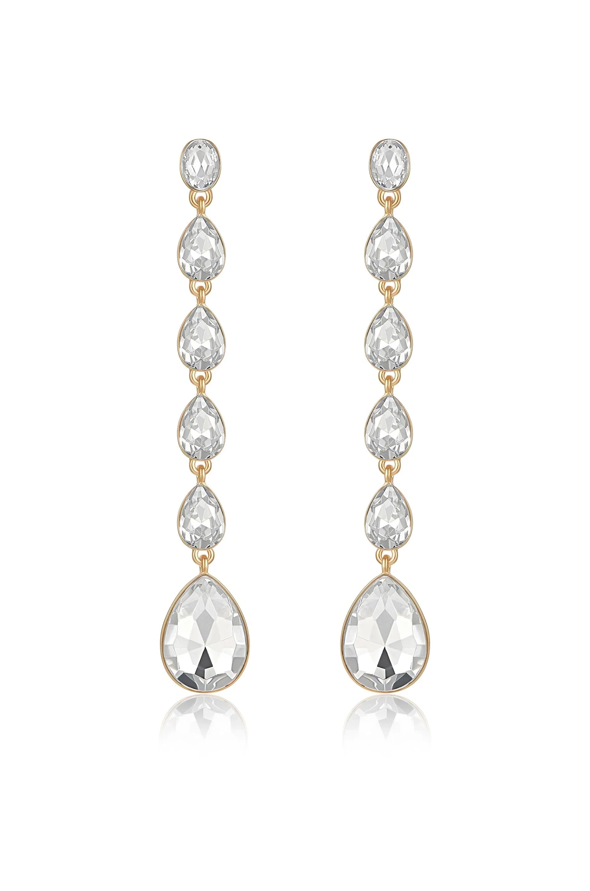 Crystallized Drop Earrings