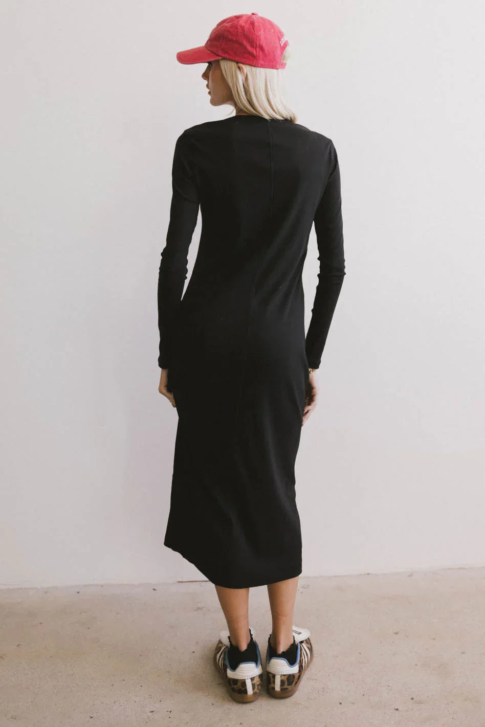 Hollis Ribbed Dress in Black FINAL SALE