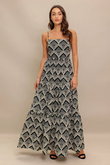 Hazelwood Garden Maxi Dress Black Ivory FINAL SALE