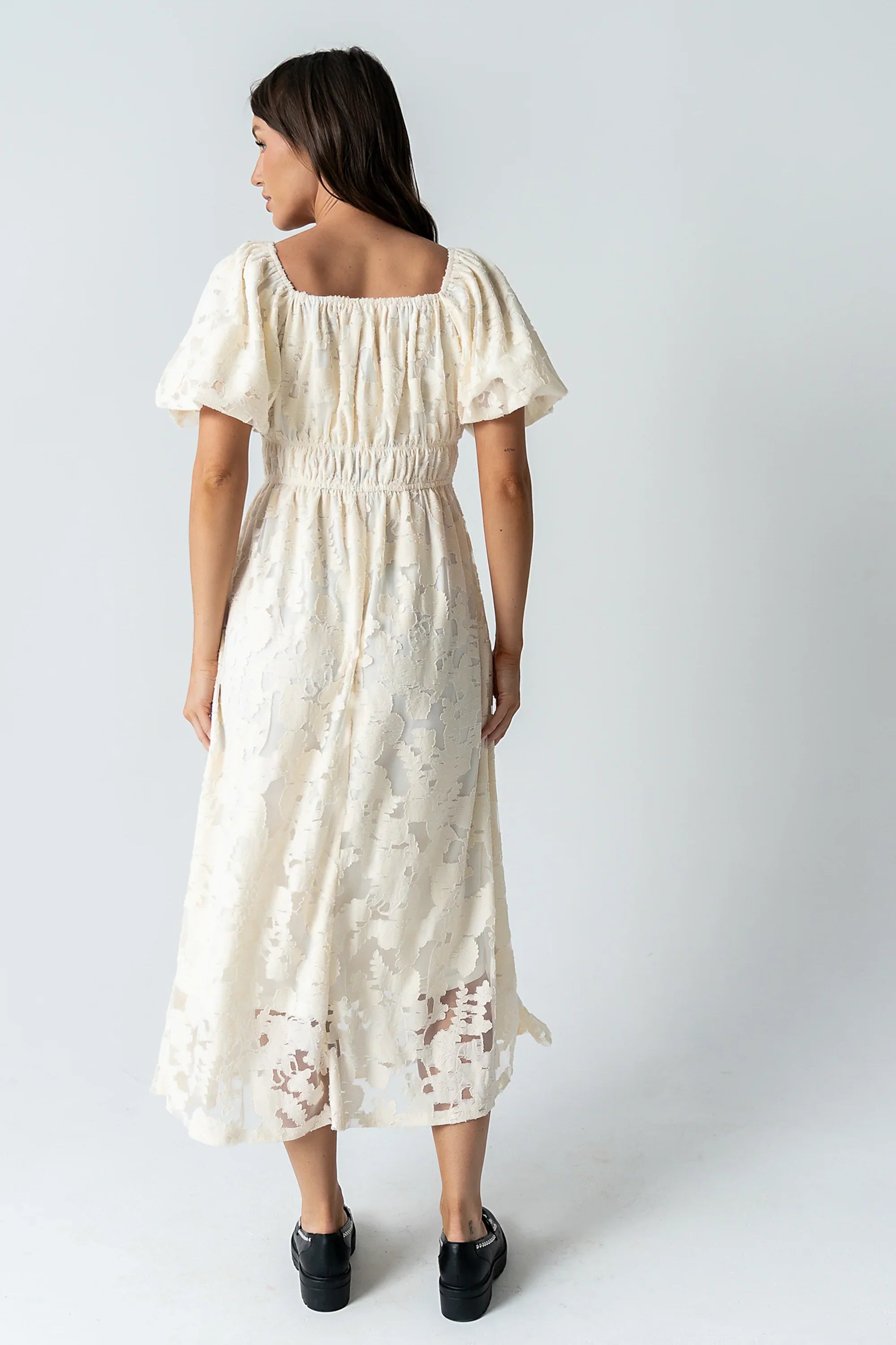 Tracie Sheer Midi Dress