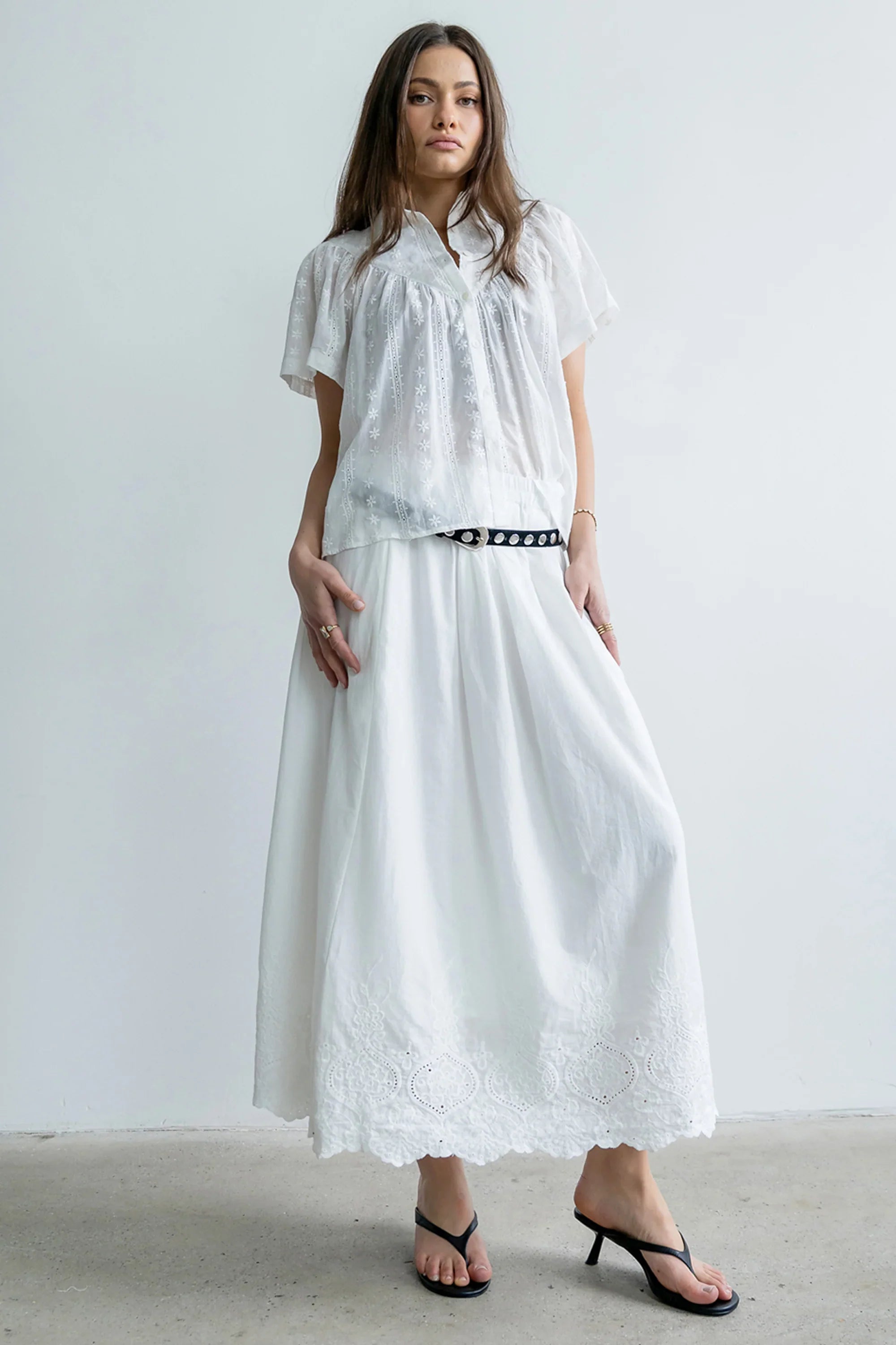 Tina Sheer Button Up