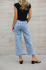 Amiri Wide Leg Jeans in Light Wash FINAL SALE
