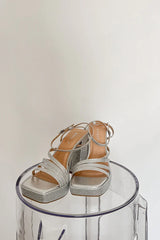 Luna Rhinestone Platform Heels