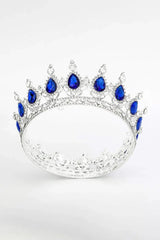 Royal Blue Crystal Baorque Crown