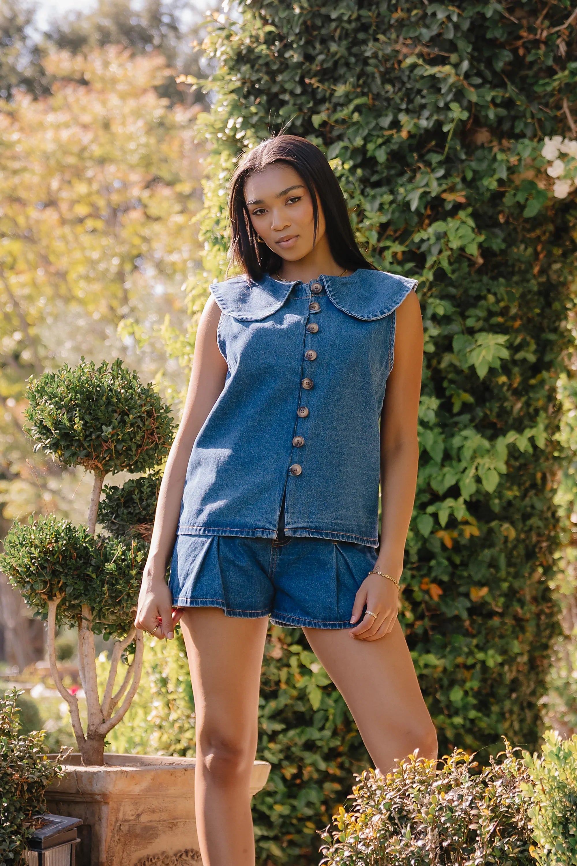 Paula Button Up Top