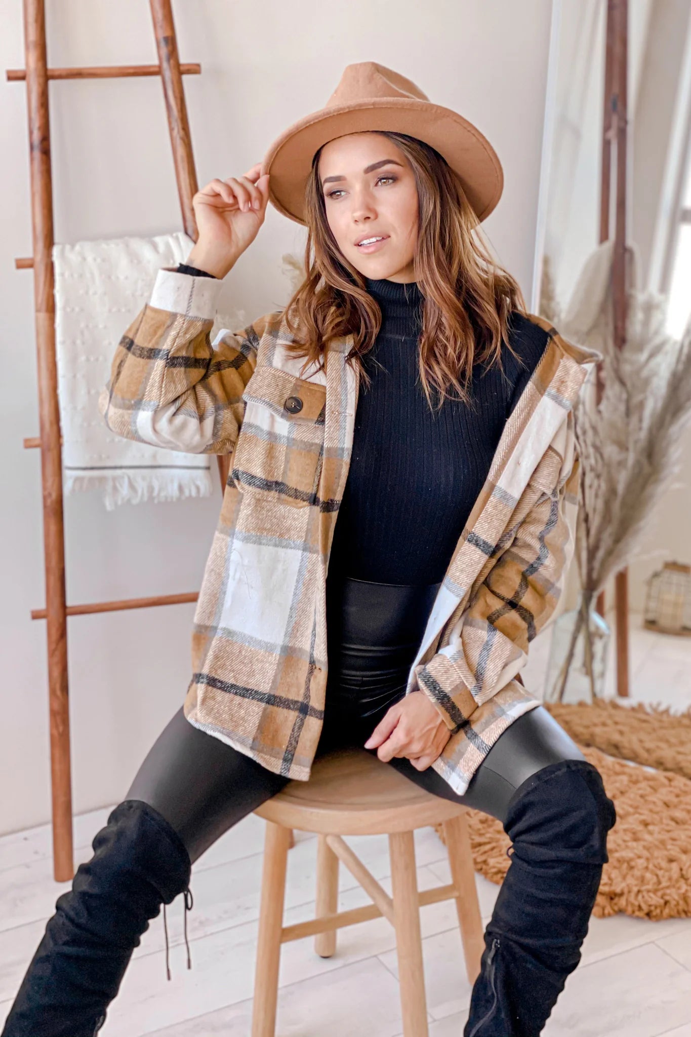 Brown Plaid Jacket