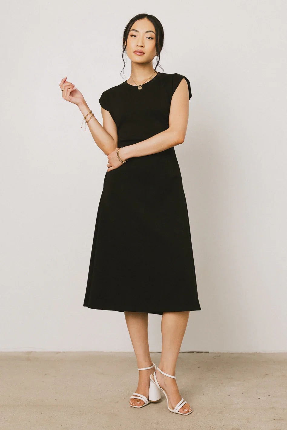Kyra Midi Dress in Black FINAL SALE