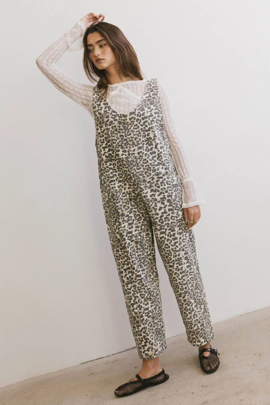 Ziggy Leopard Overalls FINAL SALE