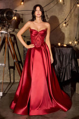 Annika Gown A line Corset Dress With Pockets