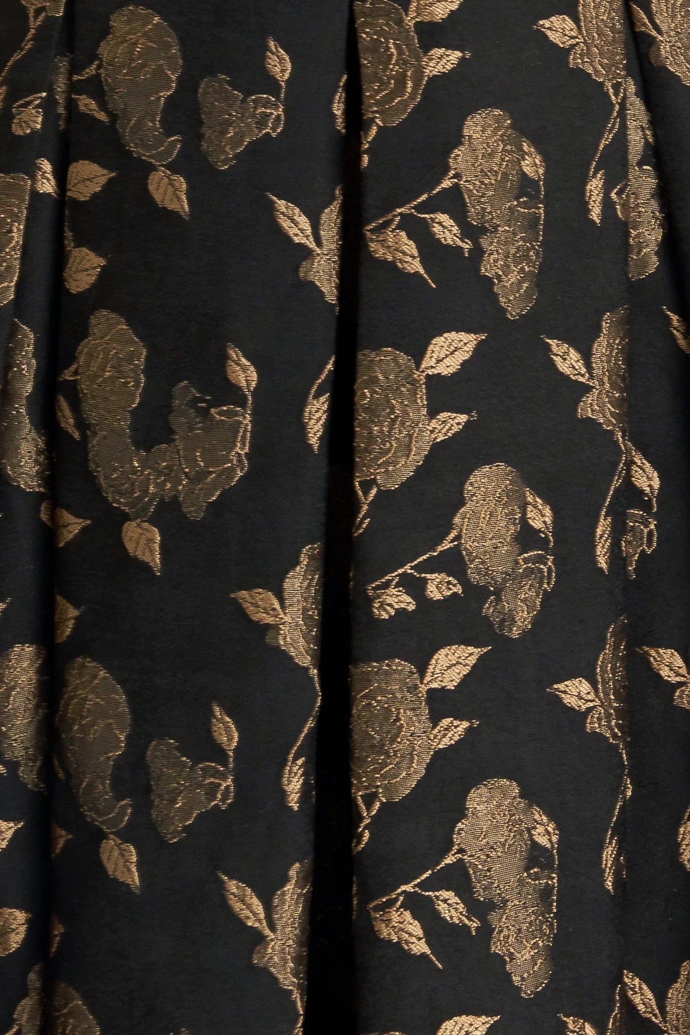 GARDEN OPERA BLACK BROWN MIDI DRESS