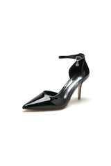 Pointed Toe High Heels with Ankle Strap