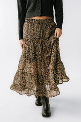 Kayden Leopard Maxi Skirt FINAL SALE
