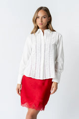 Carlie Sheer Button Up