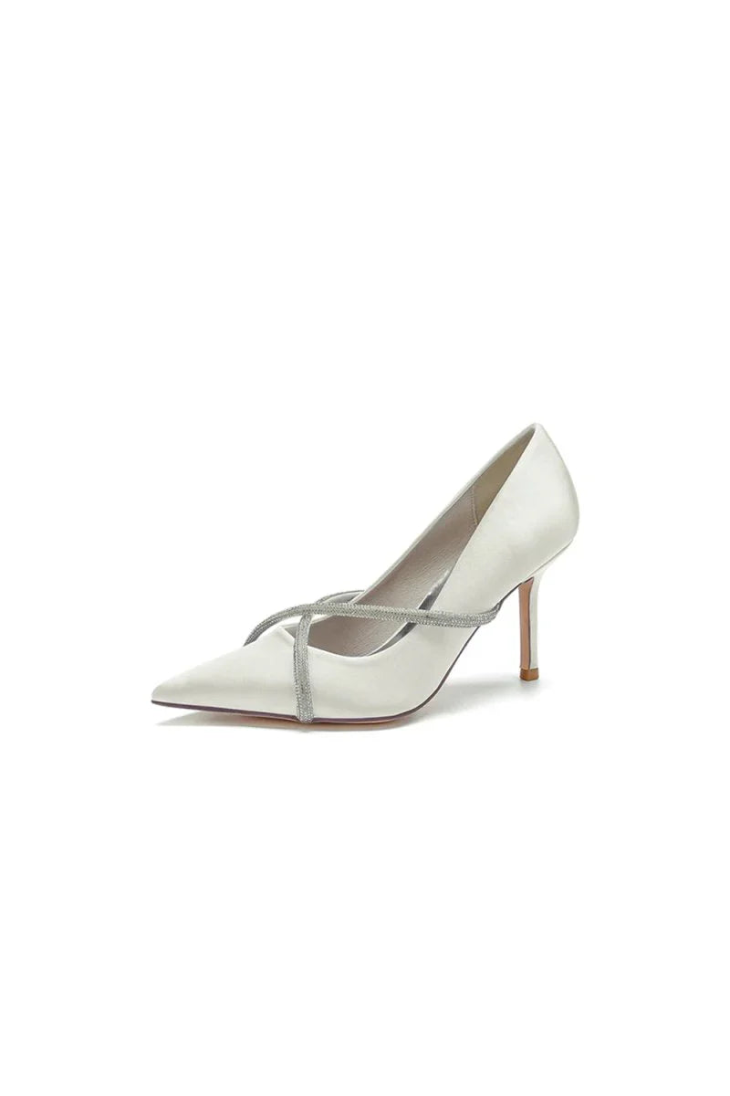 Party Pointed Toe Crystal High Heels