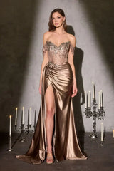 Bronte Gown Off The Shoulder Corset Dress