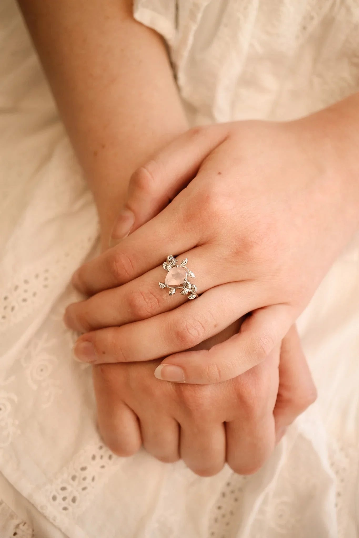 Seraphina Rose Quartz Ring