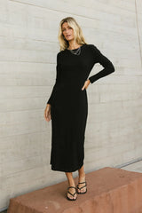 Hollis Ribbed Dress in Black FINAL SALE