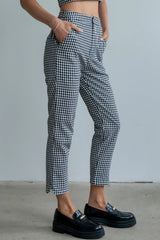 Madie Gingham Pants in Black