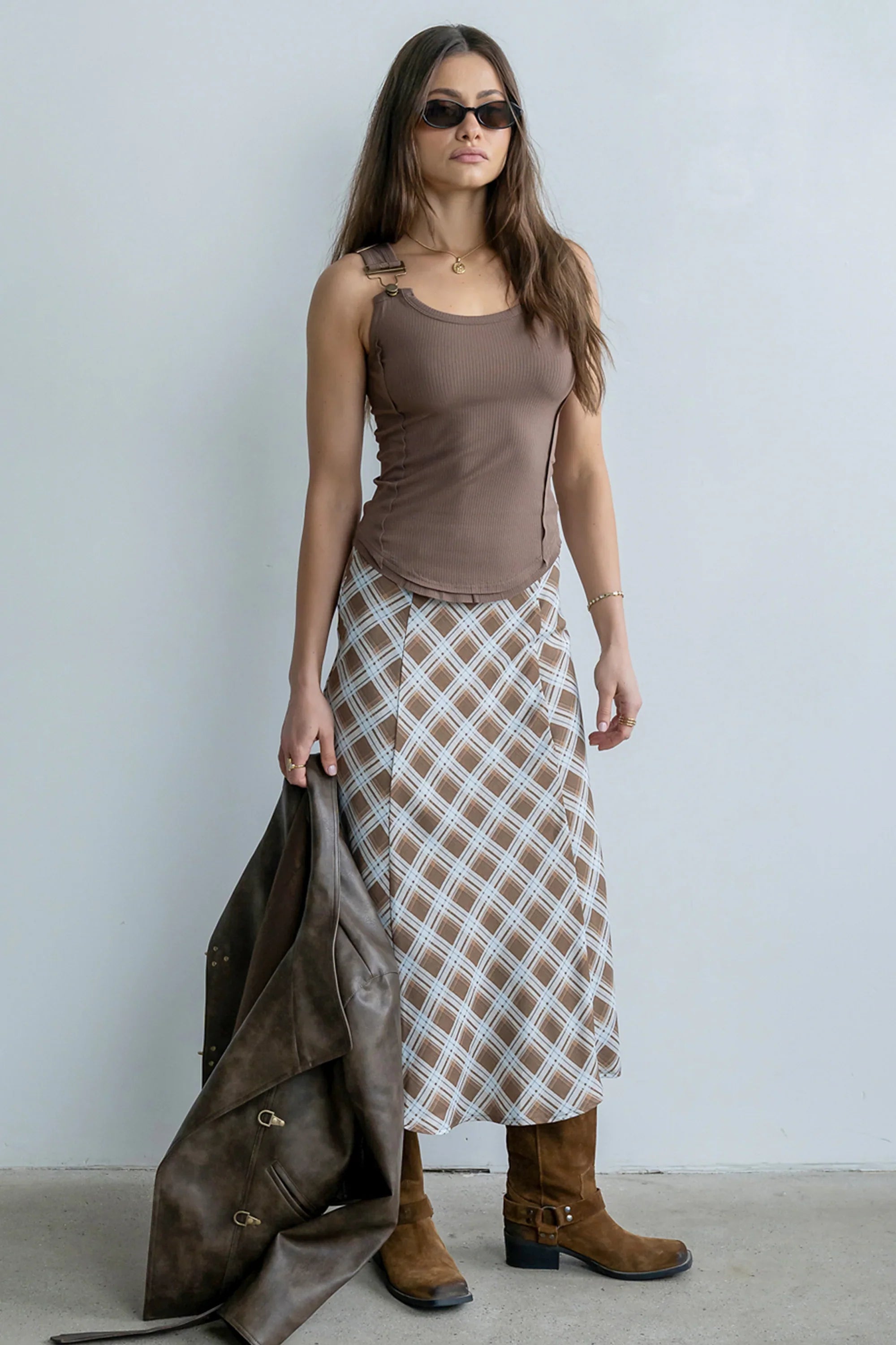 Lenny Overall Top in Brown