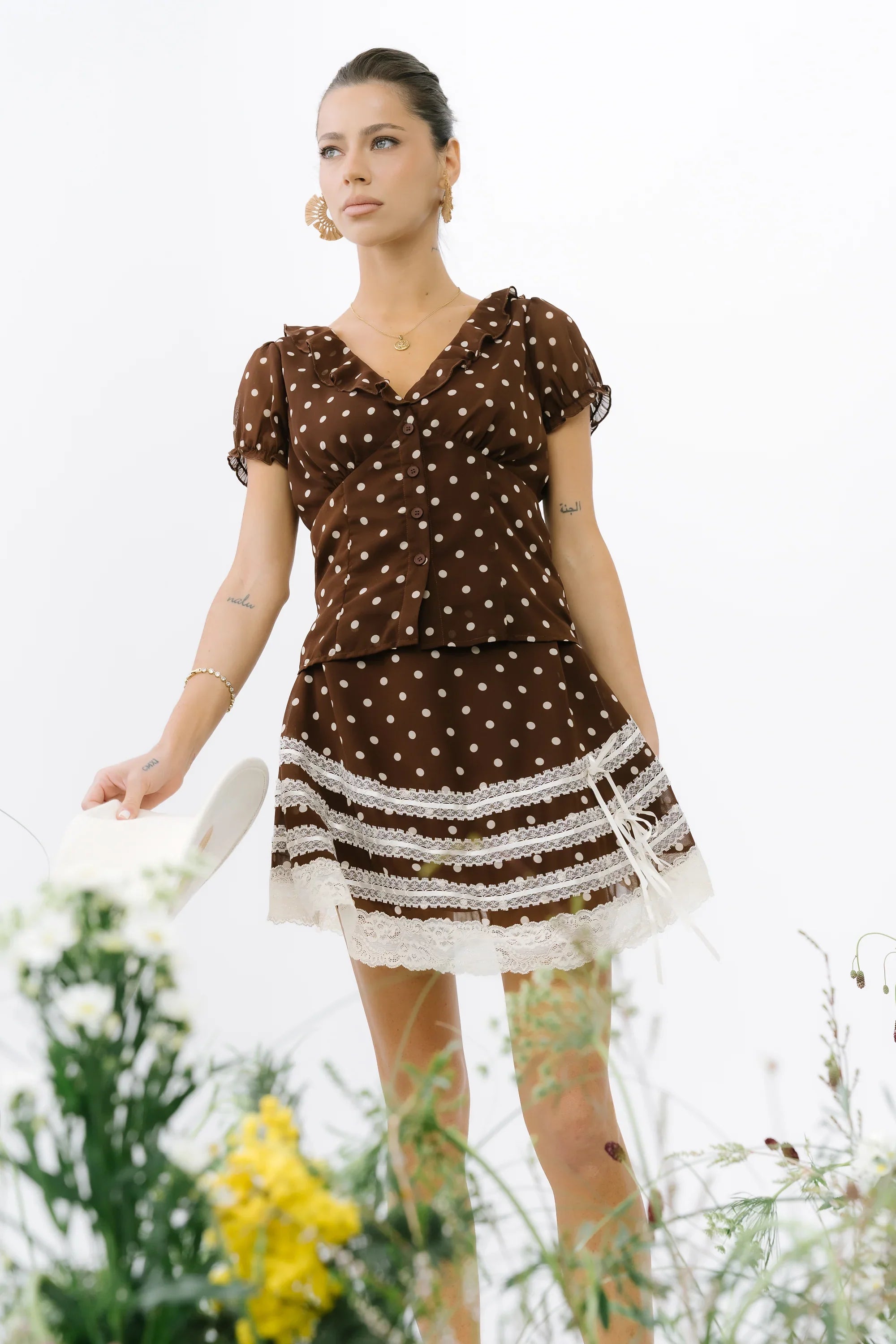 Nacie Polka Dot Blouse
