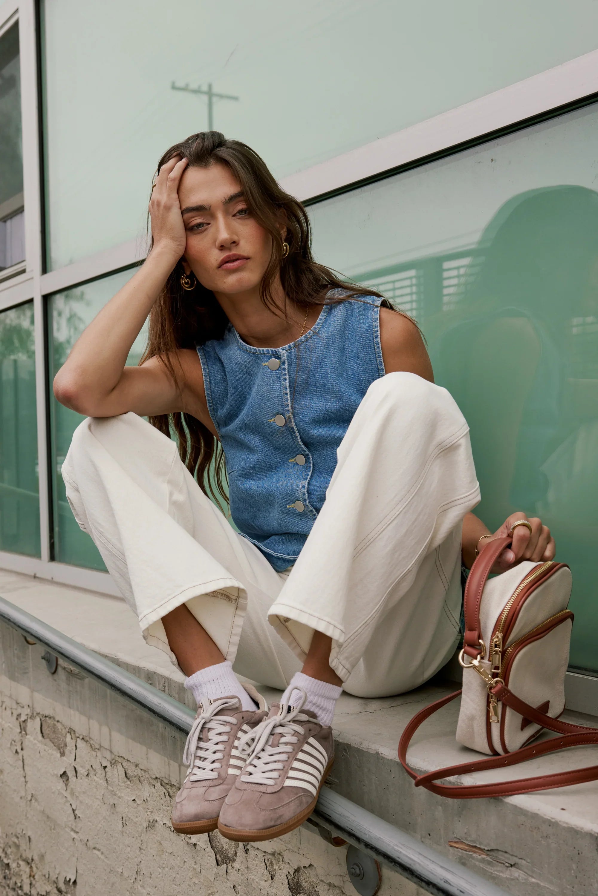 Lyra Denim Vest FINAL SALE