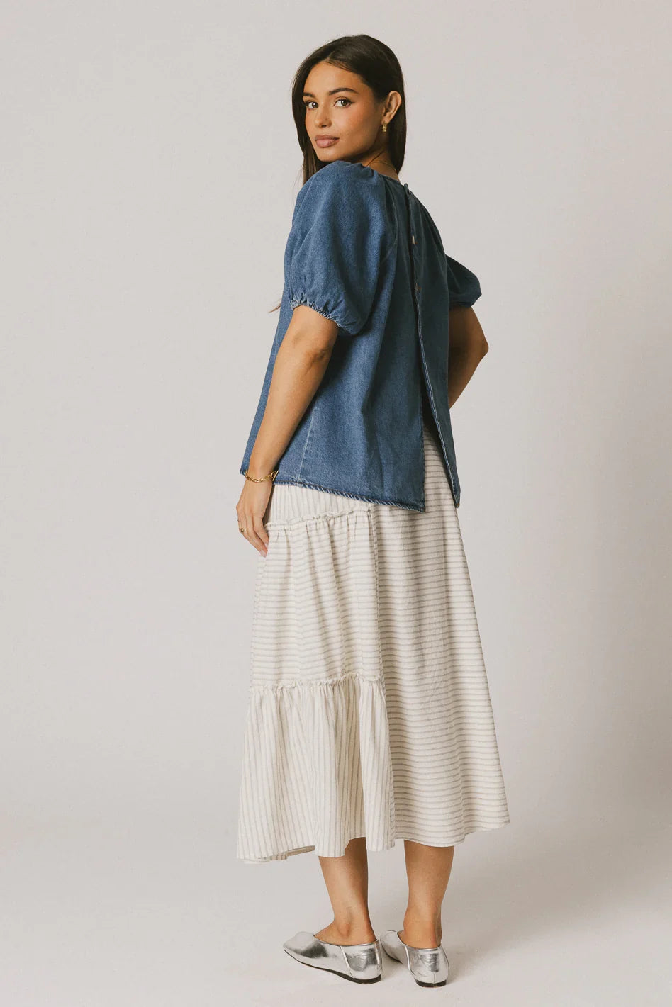 Iverson Denim Top FINAL SALE