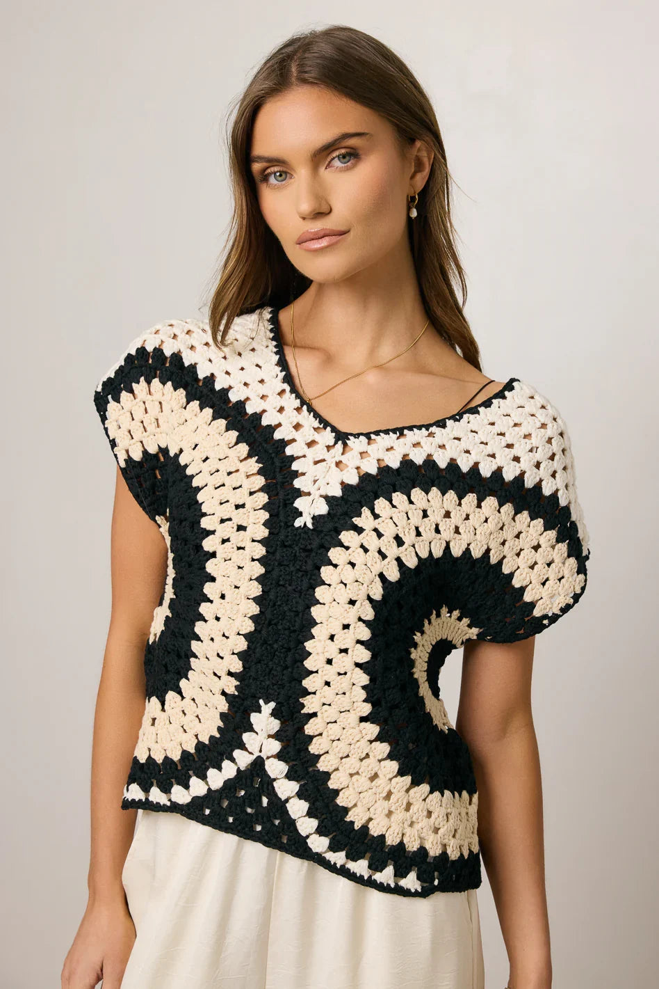 Brandy Crochet Sweater FINAL SALE