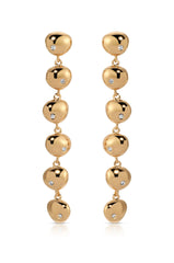 Polished Pebble Linear Dangle Earrings