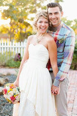 Sweetheart High Low Chiffon Wedding Dress With Tiers And Crystal Detailing