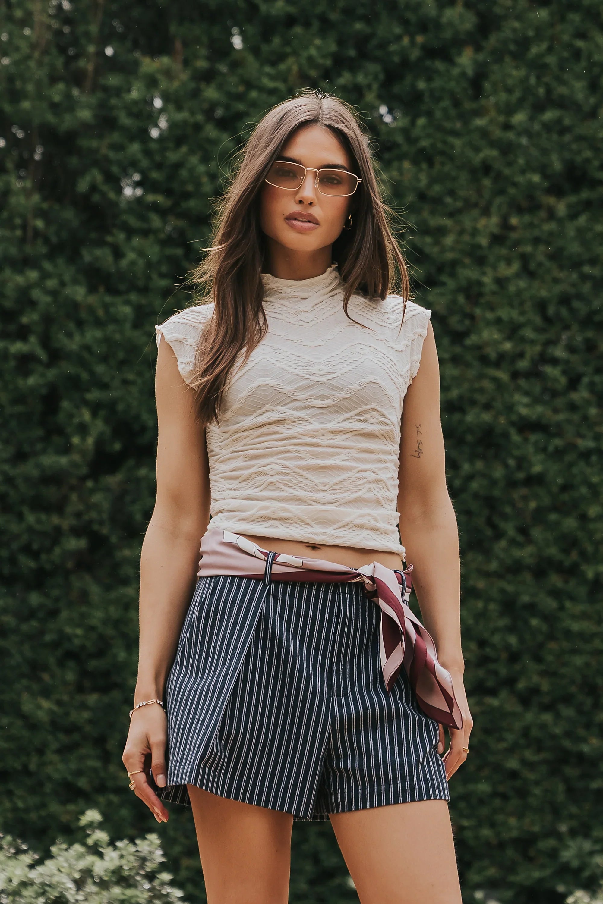 Morgan Striped Shorts