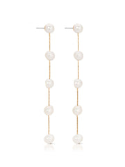 Dripping Pearl Delicate Drop Earrings