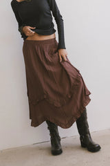 Franky Midi Skirt in Mauve FINAL SALE