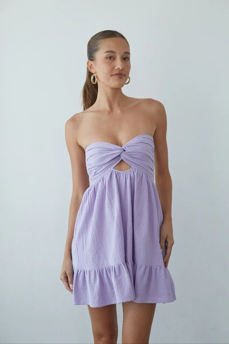 Savannah Twist Front Romper