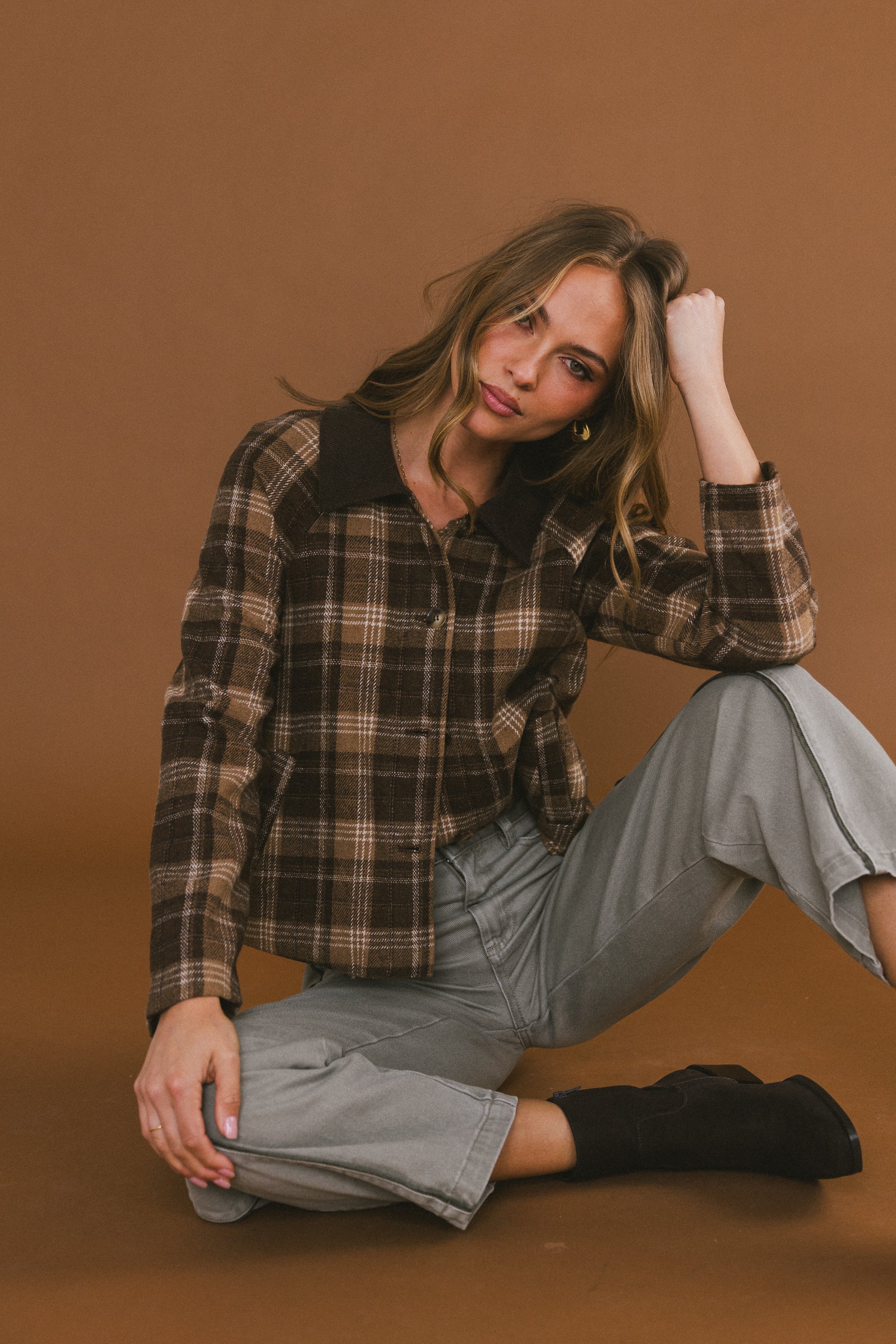 Tina Plaid Jacket