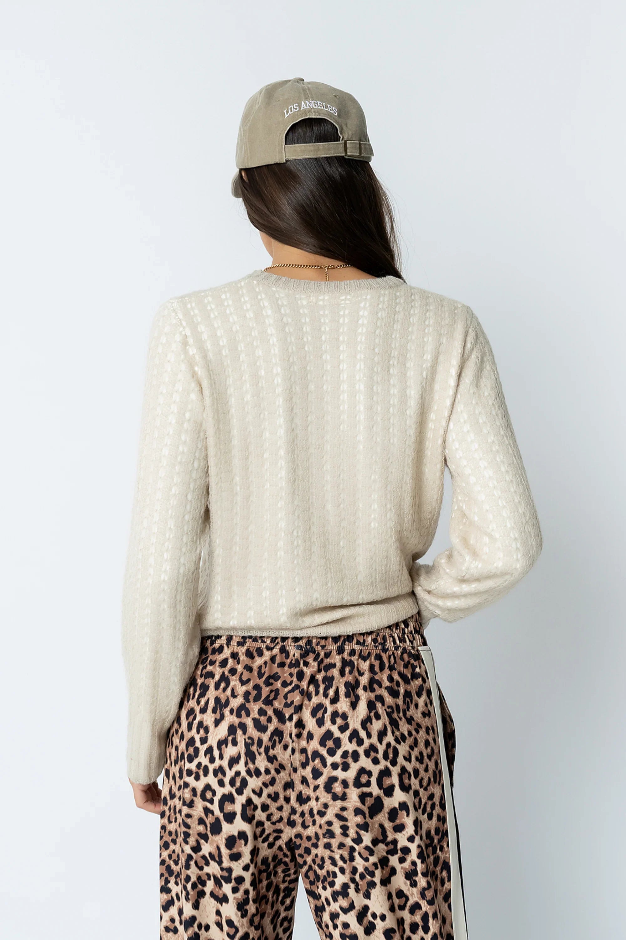 Leo Layered Sweater in Beige