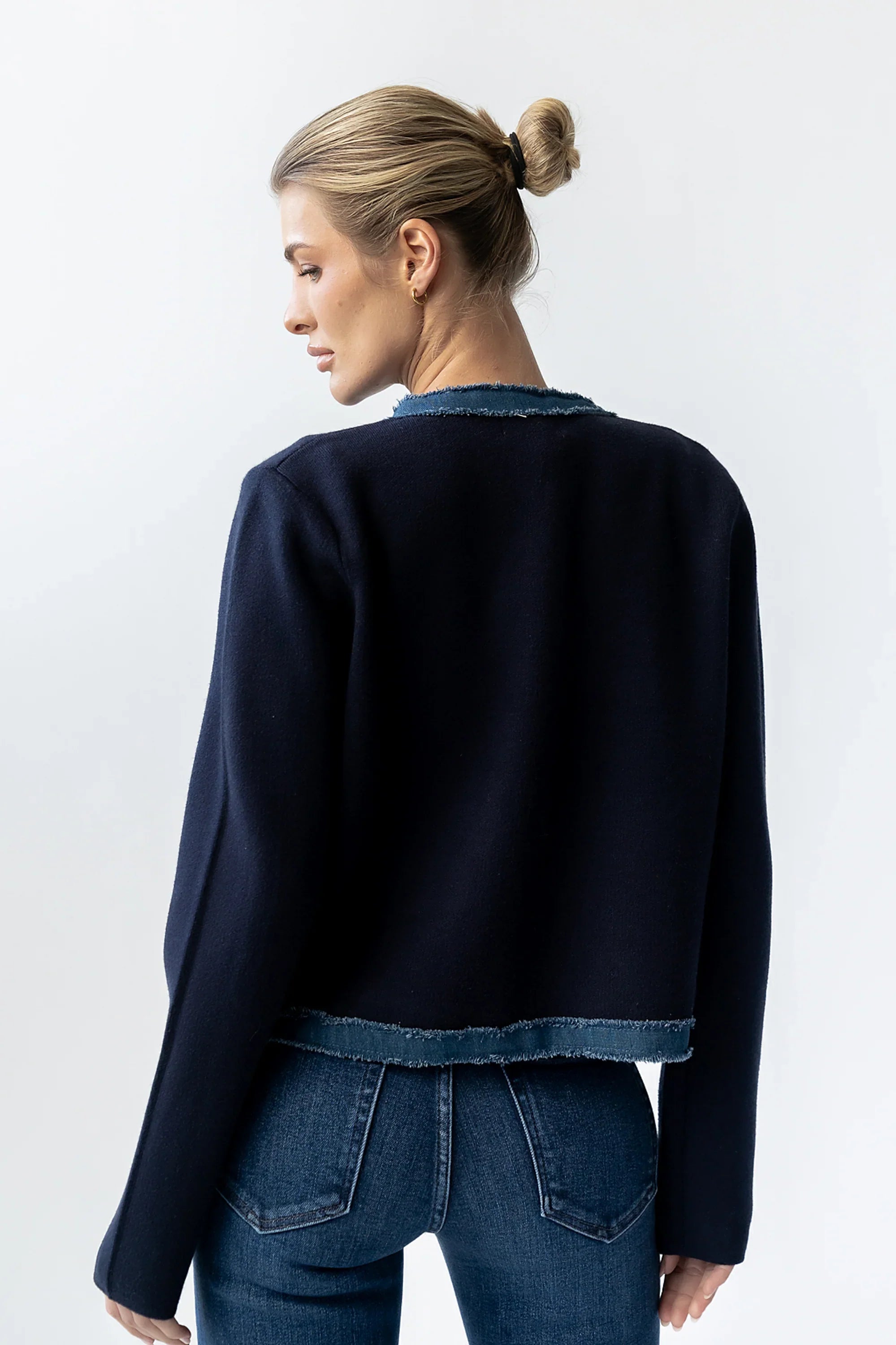 Topaz Contrast Cardigan FINAL SALE