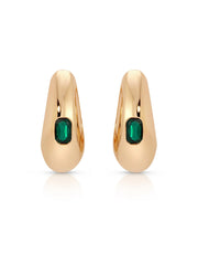 Deco Crystal Hoops