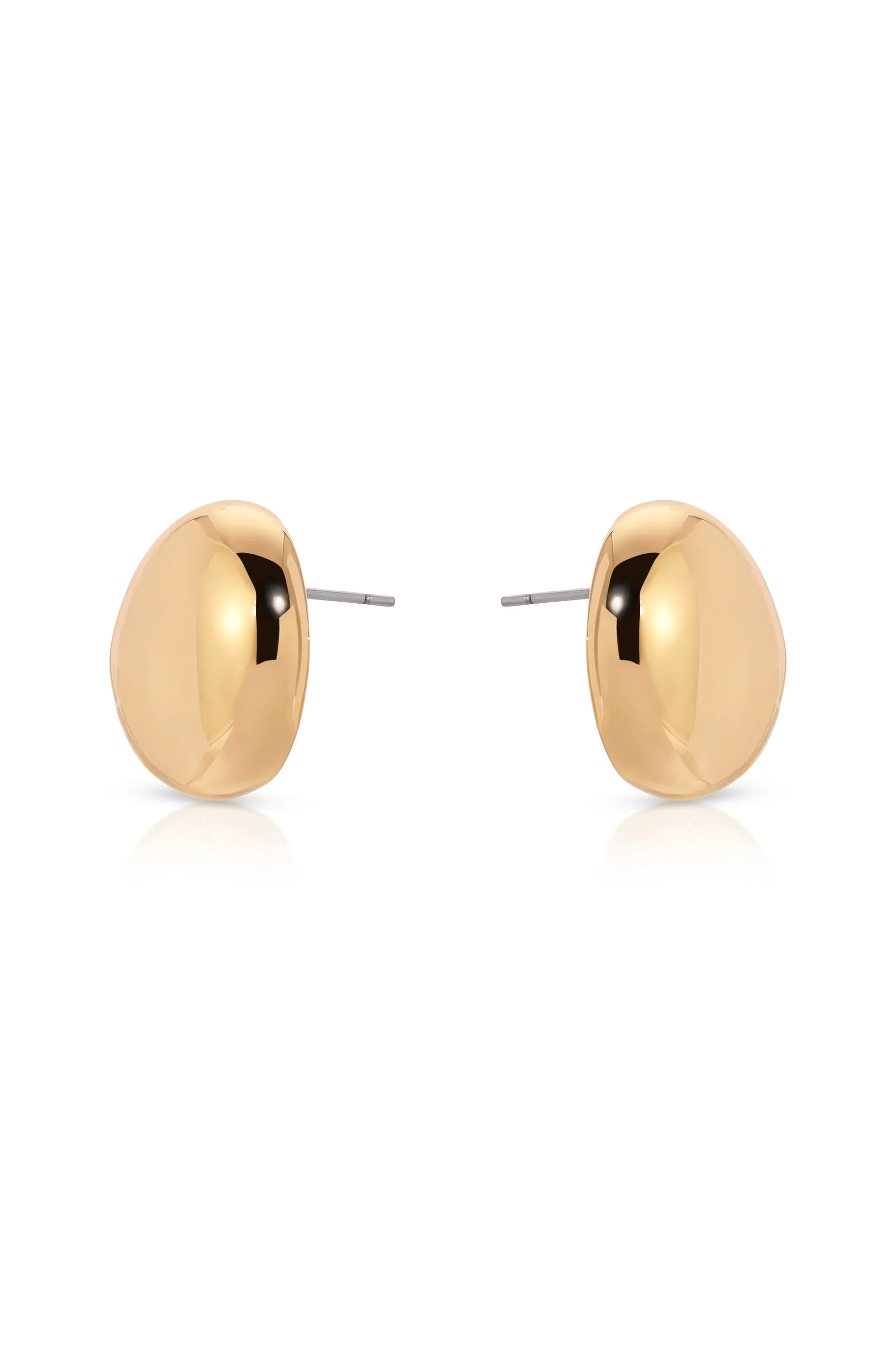 Polished Pebble Stud Earrings