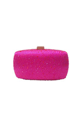 Womens Rhinestones Evening Clutch in Satin