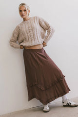 Franky Midi Skirt in Mauve FINAL SALE