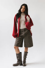 Paula Oversized Jacket in Red