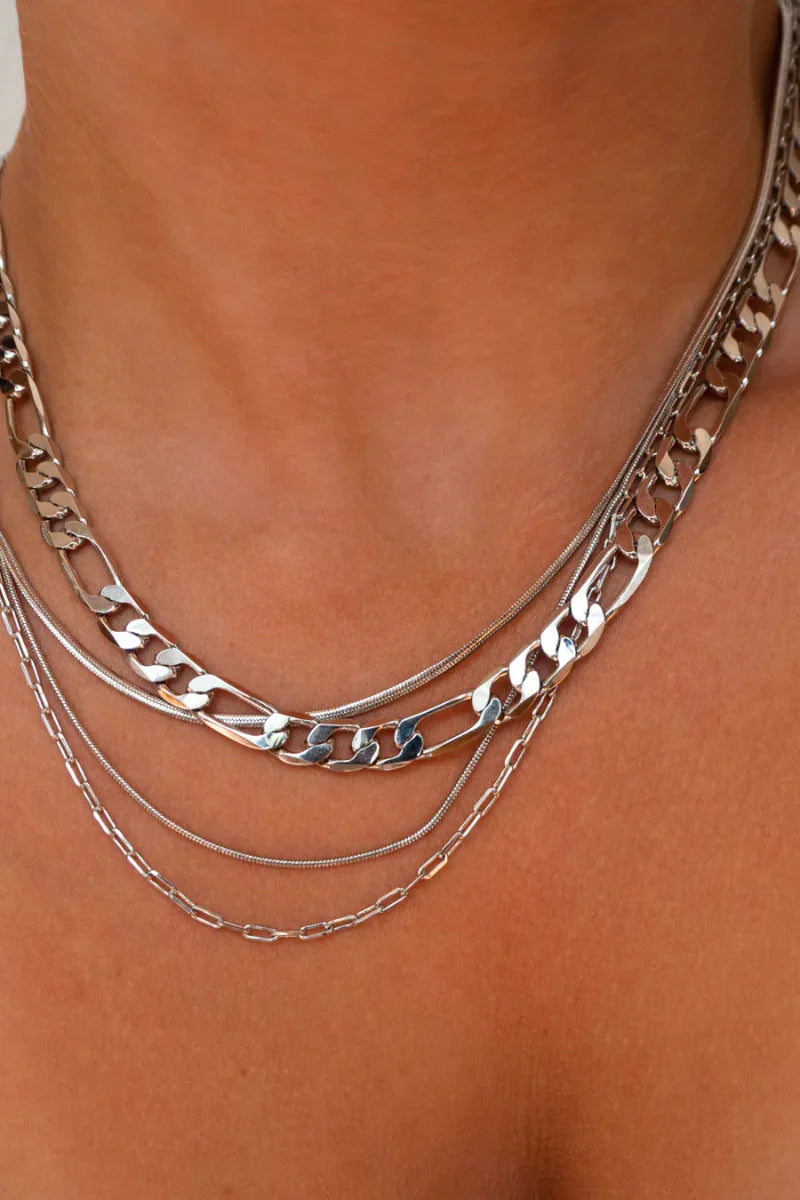 LUV AJ Chandon Multi Chain Charm Necklace