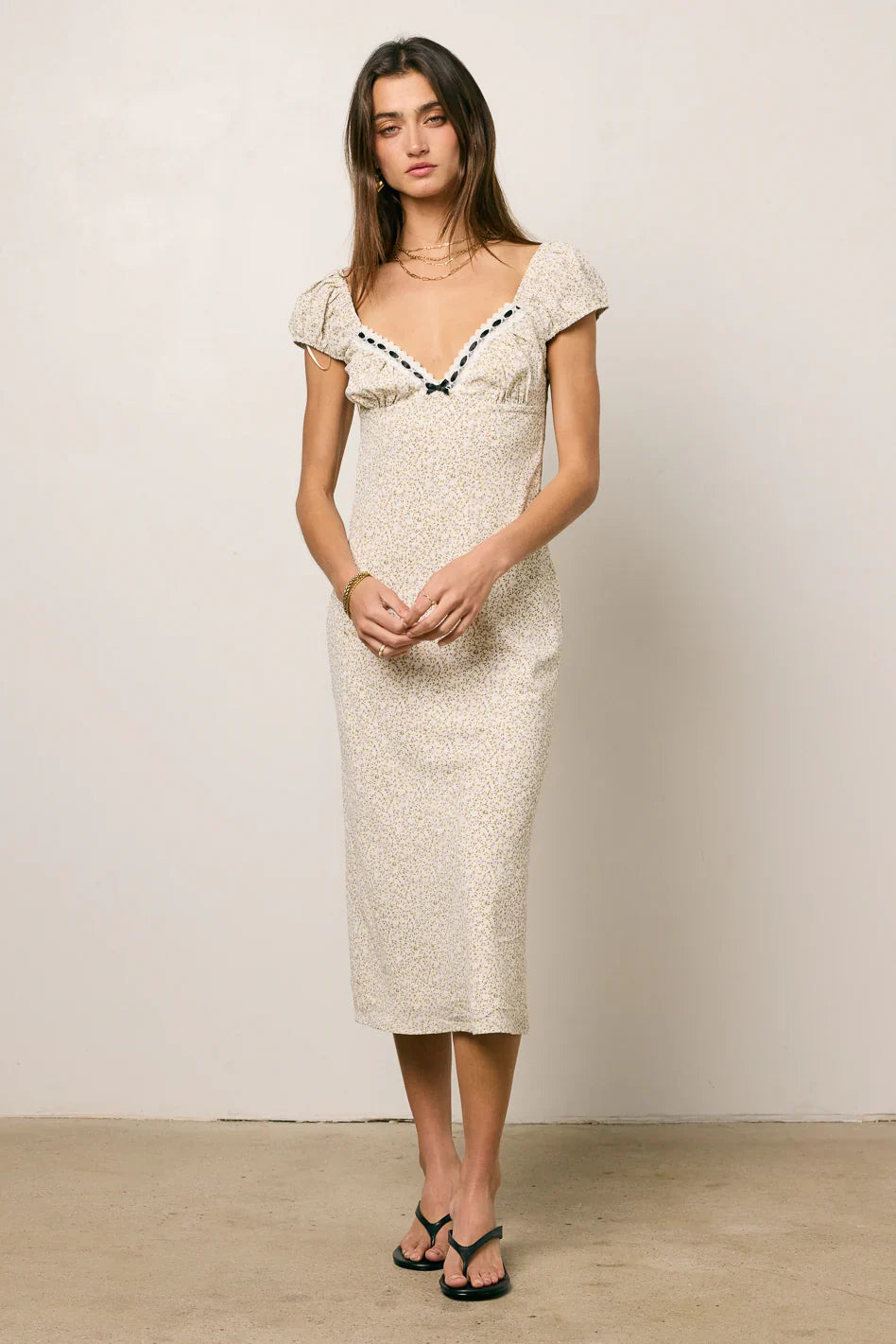 Elena Floral Midi Dress FINAL SALE