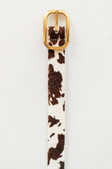 Hannah Cow Print Belt