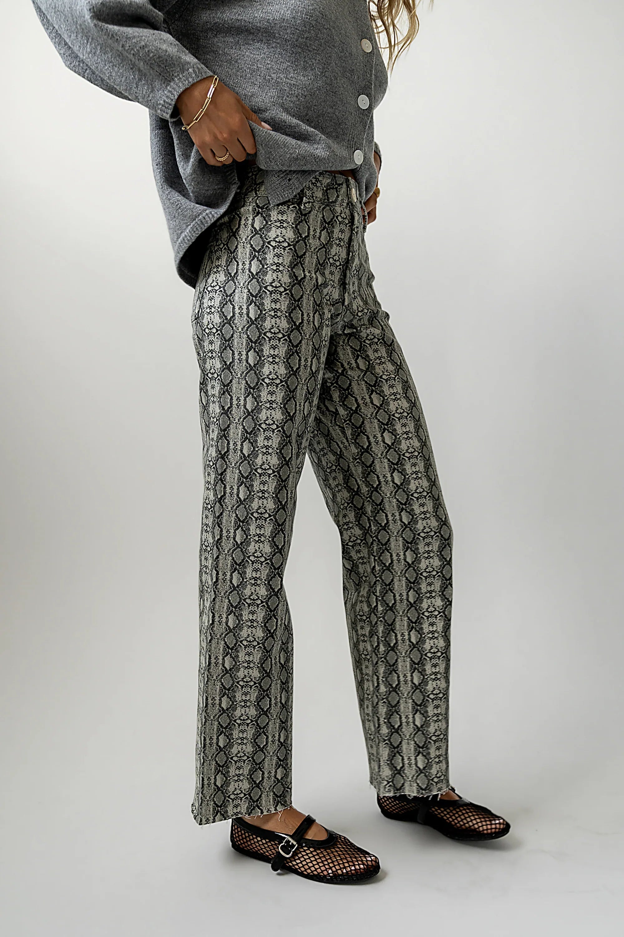 Brynn Snake Print Pants FINAL SALE
