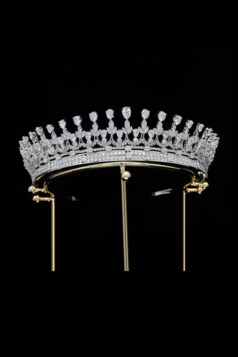 Silver Zirconia Wedding Tiara